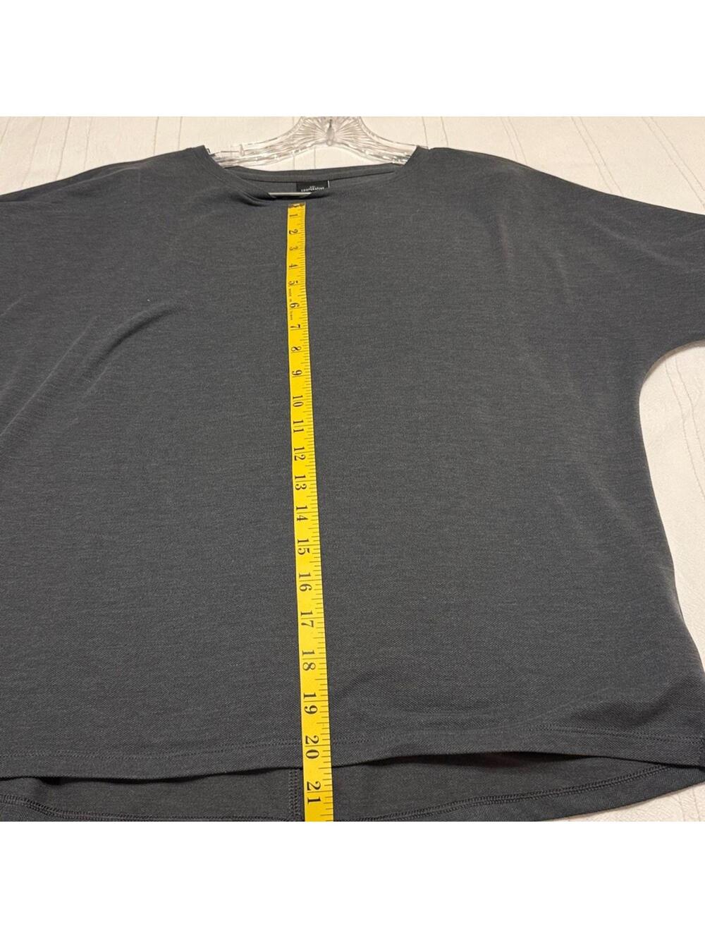 REI Cooperative Long Sleeve Crew Neck Top Charcoal Gray Women's Small - Picture 5 of 6